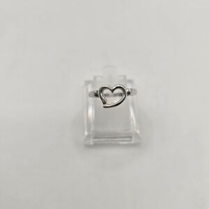Boho Bohemian Sterling Silver Open Heart Love Ring Size 6.5